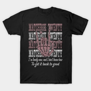 I'm Lonely Now, And I Don't Know How Quotes Music Skeleton Hand T-Shirt